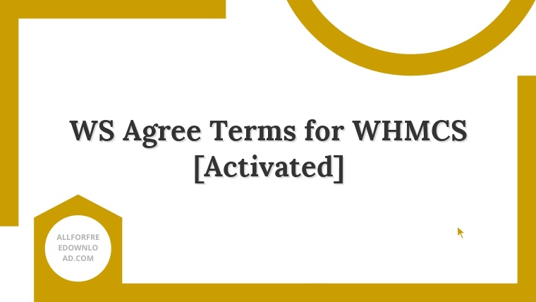 WS Agree Terms for WHMCS [Activated]