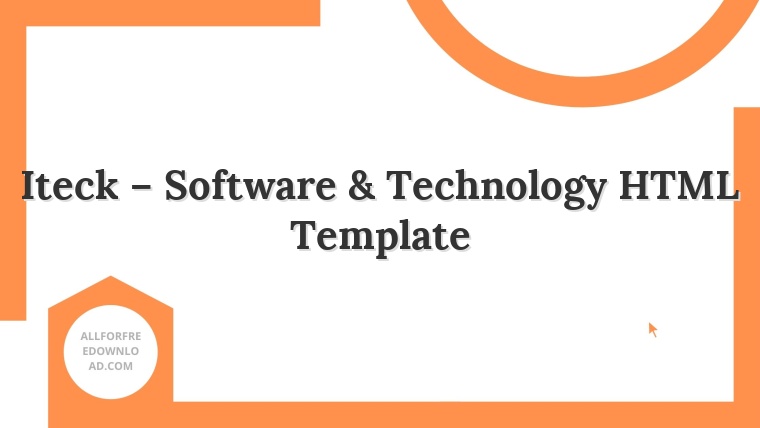 Iteck – Software & Technology HTML Template