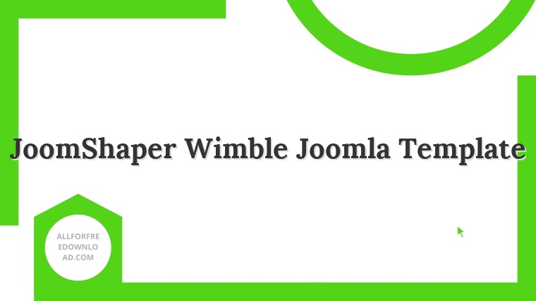 JoomShaper Wimble Joomla Template