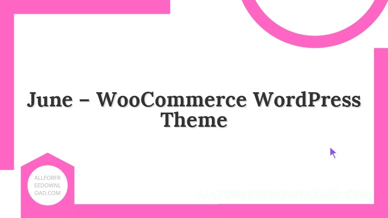 June – WooCommerce WordPress Theme