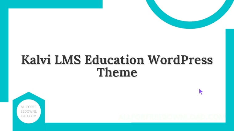 Kalvi LMS Education WordPress Theme