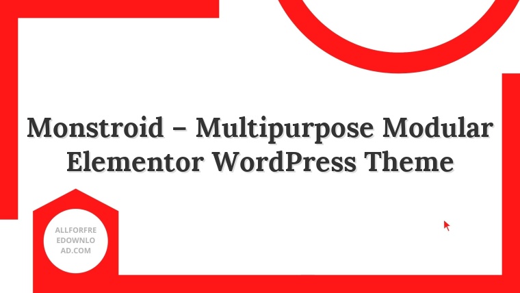 Monstroid – Multipurpose Modular Elementor WordPress Theme