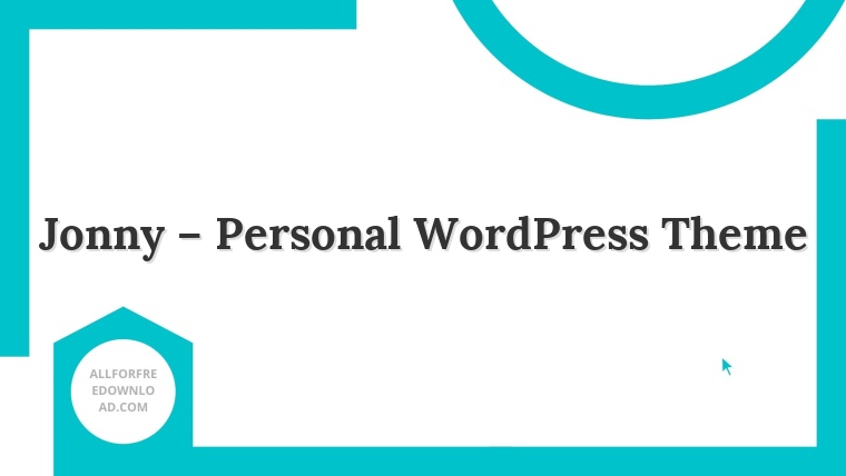 Jonny – Personal WordPress Theme
