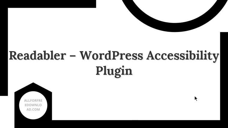 Readabler – WordPress Accessibility Plugin