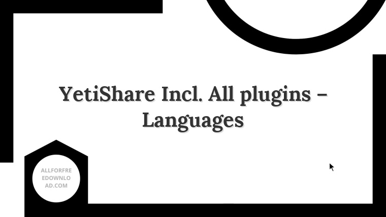 YetiShare Incl. All plugins – Languages