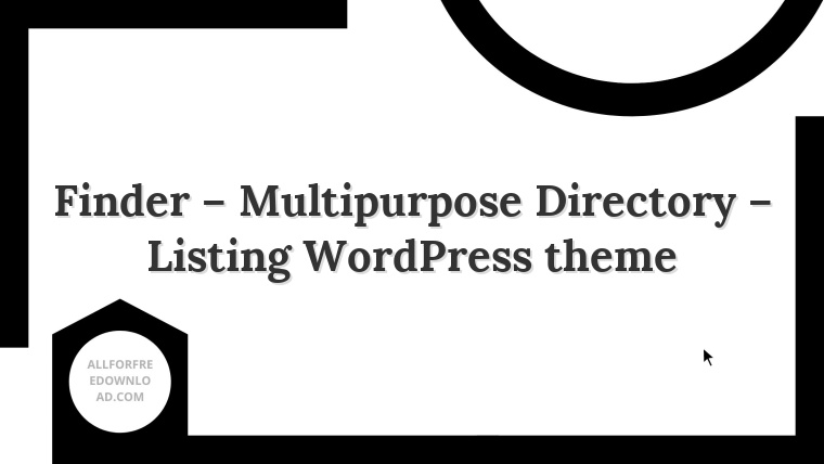 Finder – Multipurpose Directory – Listing WordPress theme
