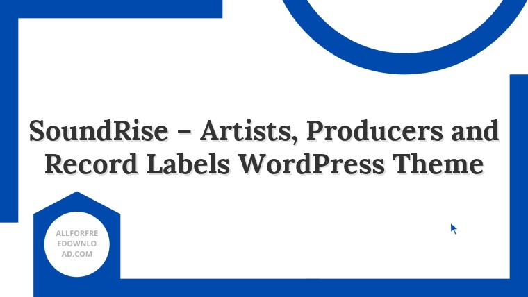 SoundRise – Artists, Producers and Record Labels WordPress Theme