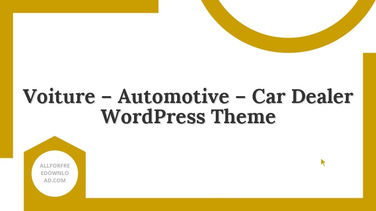 Voiture – Automotive – Car Dealer WordPress Theme