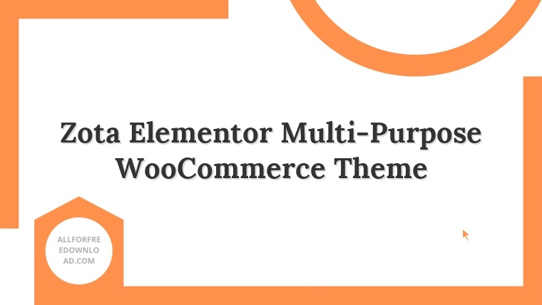 Zota Elementor Multi-Purpose WooCommerce Theme