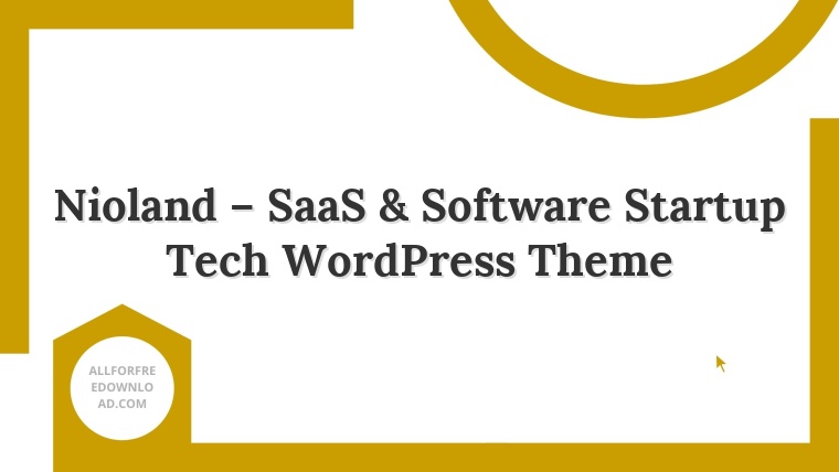 Nioland – SaaS & Software Startup Tech WordPress Theme