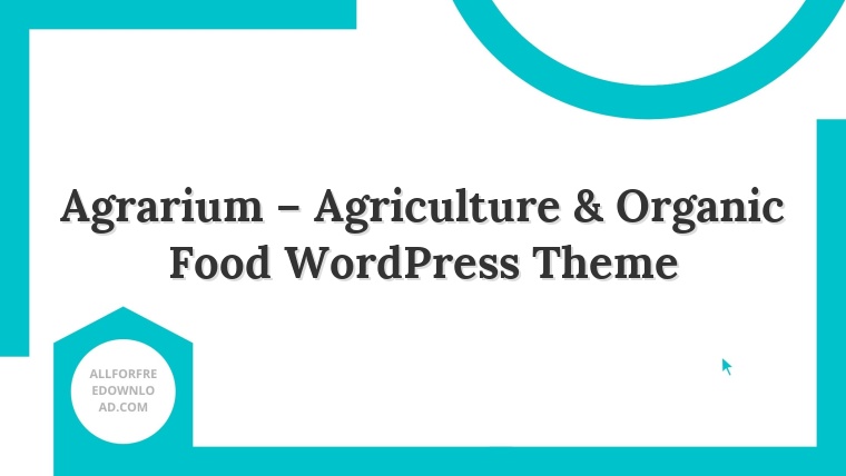 Agrarium – Agriculture & Organic Food WordPress Theme