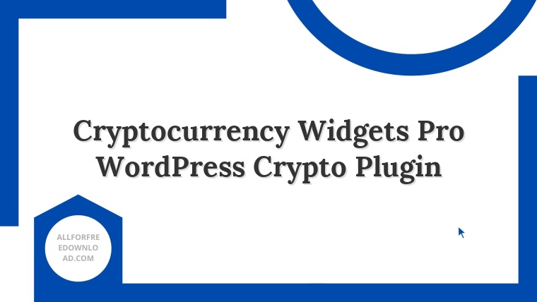 Cryptocurrency Widgets Pro WordPress Crypto Plugin