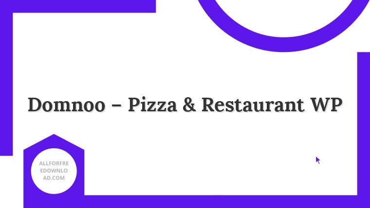 Domnoo – Pizza & Restaurant WP
