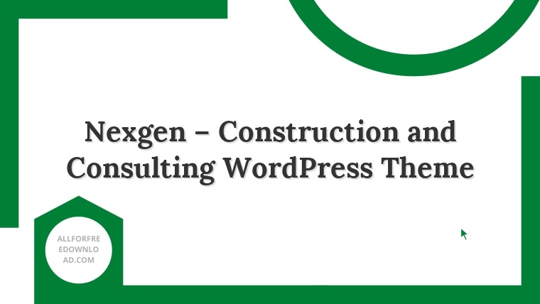 Nexgen – Construction and Consulting WordPress Theme