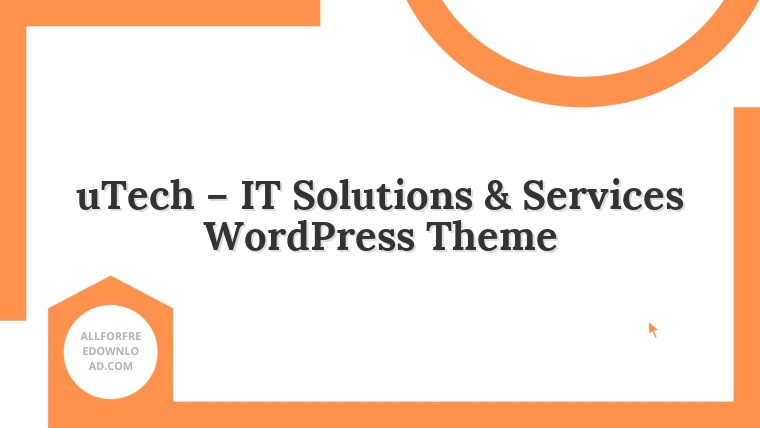 uTech – IT Solutions & Services WordPress Theme