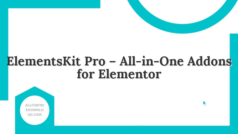 ElementsKit Pro – All-in-One Addons for Elementor