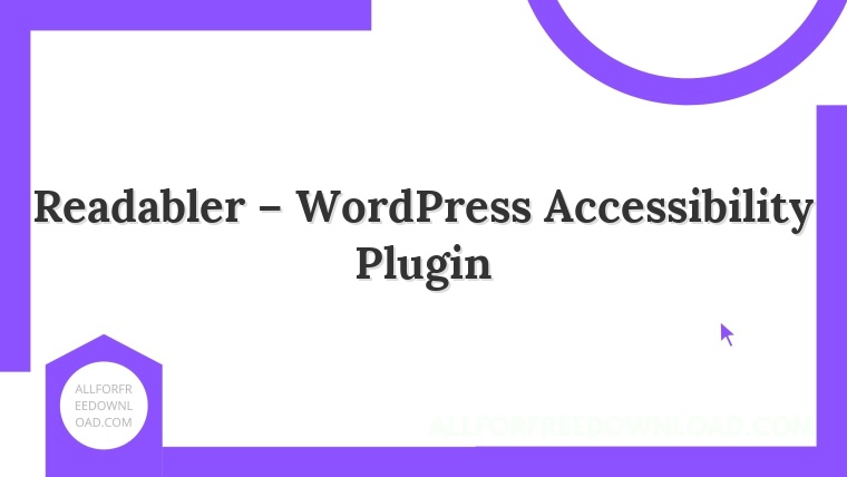 Readabler – WordPress Accessibility Plugin